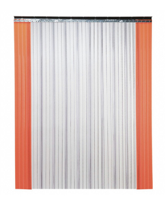 lot 31 image: TMI Strip Door, Ribbed Strip Texture, 4 ft Opening Width, 7 ft Opening Height