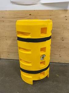 lot 45 image: SENTRY Square Yellow Column Protector Fits Column Size 8 in, 42 inH x 24 inW