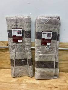 lot 58 image: Lot of 2- Washable Maraton Plush Stair Treads Packs (7 per pack)