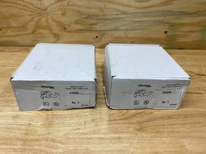 lot 69 image: MASTER LOCK Lot of 2- Lever, Mechanical, Heavy Duty, Not Keyed, Satin Chrome, 2 34 in Backset, Cylindrical