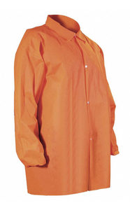 lot 88 image: CELLUCAP Disposable Lab Coat, L, ISO Cleanroom Class ISO 7 (Class 10,000), PK 30