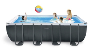lot 6 image: INTEX Ultra 18 ft. x 9 ft. x 52 in. XTR Rectangular Frame Swimming Pool Set with Pump Filter