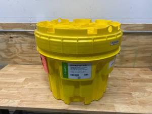 lot 7 image: SPILLTECH Spill Kit, Container Type Drum, Fluid Compatibility Biohazardous Liquids & Bodily Fluids