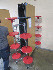 lot 253 image: SICO 16 SEAT FOLDING CAFETERIA TABLE