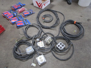 lot 448 image: PIGTAIL UNITS AND MISC ELECTRICAL ITEMS