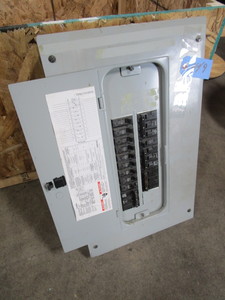 lot 449 image: 60 AMP GE BREAKER PANEL