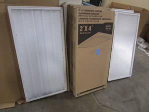 lot 466 image: METALUX 2 x 4 LIGHT FIXTURES - NEW