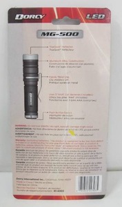 lot 529 image: Dorcy - MG Series 70 Lumen 3AAA Flashlight - BlackSilver