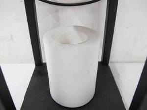 lot 553 image: Luminara Battery Powered Black Candle Lantern