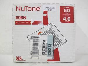 lot 552 image: Broan-NuTone 696N 50 CFM WallCeiling Mount Bathroom Exhaust Fan