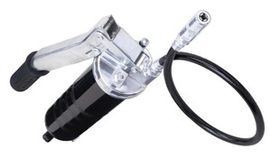 lot 566 image: Lumax Heavy-Duty Deluxe Grease Gun with 18 in. Flex Hose and Coupler