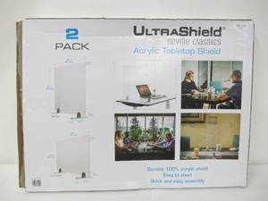 lot 579 image: UltraShield Seville Classics Acrylic Tabletop COVID 19 Shield