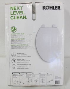 lot 600 image: Kohler Layne Quiet-Close Elongated Antimicrobial Toilet Seat
