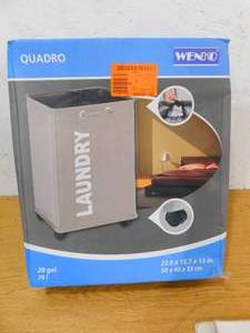 lot 117 image: Quadro Red Laundry Bin by Wenko