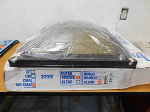 lot 48 image: 27 in. x 27 in. Miami-Dade Impact Fixed Curb Mount Polycarbonate Skylight by SUN-TEK