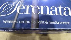 lot 18 image: Serenata Wireless Umbrella Light & Media Center