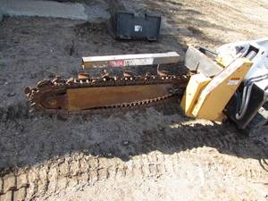 lot 9 image: 5 Trencher Attachment for Walk Behind Skid Loader