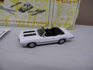 MATCHBOX 143 SCALE 1970 OLDSMOBILE 442 CONVERTIBLE - IN BOX & COA - GREAT PIECE - SEE PICTURES