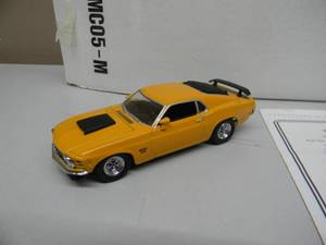MATCHBOX 143 SCALE 1970 FORD BOSS MUSTANG 429 - YMCO4 - IN BOX & COA - GREAT PIECE - SEE PICTURES