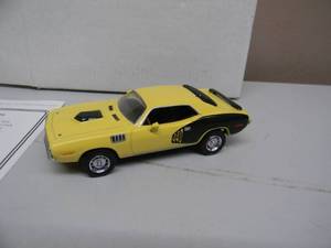MATCHBOX 143 SCALE 1971 PLYMOUTH CUDA 440 - YMCO2 - IN BOX & COA - GREAT PIECE - SEE PICTURES