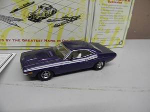 MATCHBOX 143 SCALE 1971 DODGE CHALLENGER RT - YMC12 - IN BOX & COA - GREAT PIECE - SEE PICTURES