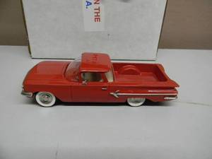 DESIGN STUDIO 143 SCALE 1960 DS-7 CHEVROLET EL CAMINO - IN BOX & COA - AWESOME - GREAT PIECE - SEE PICTURES
