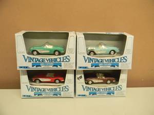 VINTAGE VEHICLES 143 SCALE - 1960 CHEVROLET CORVETTE COLLECTION - IN BOX - AWESOME - GREAT PIECES - SEE PICTURES