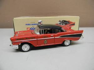 CORGI CLASSICS LIMITED EDITION 143 SCALE - CHEVROLET BEL AIR CHICAGO FIRE CHIEF - IN BOX - #97389 - AWESOME - GREAT PIECES - SEE PICTURES