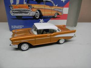 CORGI 143 SCALE - 1957 CHEVROLET BEL AIR 50 MILLIONTH CHEVROLET - IN BOX - #96750 - AWESOME - GREAT PIECE - SEE PICTURES