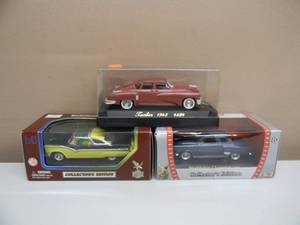143 SCALE - ROAD SIGNATURE 1950 STUDEBAKER CHAMPION - SOLIDO 1948 TUCKER - ROAD LEGENDS FORD FAIRLANE CROWN VICTORIA  - IN BOX - AWESOME - GREAT PIECES - SEE PICTURES