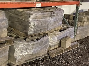 lot 5-A image: Lot Of (9) Pallets Of Retaining Wall Blocks