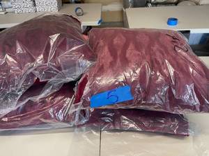 Four Brand New Burgundy Color Throw Pillows