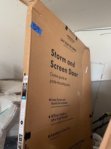 EMCO 34 in. x 80 in. 100 Series Plus White Self-Storing Storm Door