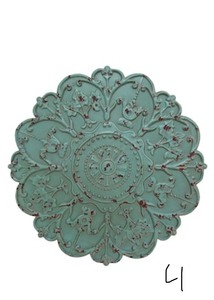 Stratton Home Decor Shabby Medallion Decorative Mirror Wall Decor