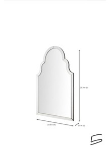 Home Decorators Collection Medium Ornate Arched Beveled Glass Classic Accent Mirror (35 in. H x 24 in. W)