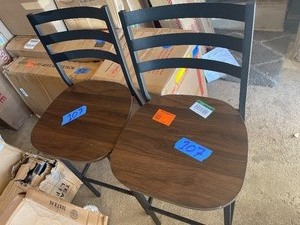 Welwick Designs 2 Piece Dark Walnut Drop Leaf Counter Table Set