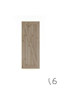 eightdoors 42 in. x 84 in. Z-Shape Knotty Pine Interior Barn Door Slab