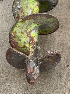 Lot Of (2) Earth Auger Bits
