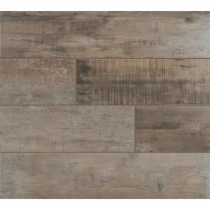 lot 80 image: Barnwood Cognac 8 in. x 36 in. Matte Porcelain Floor and Wall Tile (280 sq. ft.)