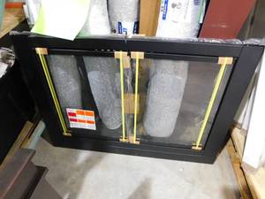 lot 52 image: Alpine Large Glass Fireplace Doors by Pleasant Hearth