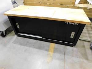 lot 97 image: Steel Storage Bench in Black (48 in. W x 20 in. H x 18 in. D)