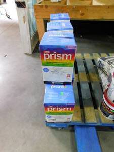 lot 139 image: Lot of 8 boxes of Prism 17 lb. Grout by Custom Building Products