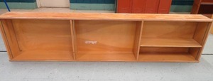lot 59 image: Wooden 8ft long storage shelf