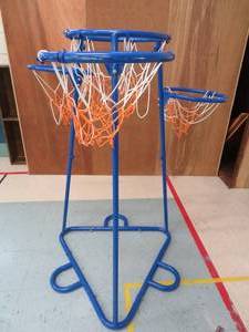 lot 61 image: Basketball hoop with 4 hoops