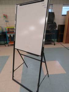 lot 68 image: Metal famed dry erase easel