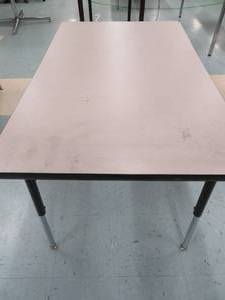 lot 120 image: Adjustable Grey Table