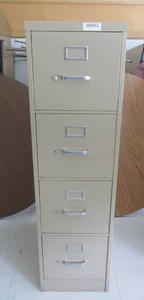 lot 135 image: 4 DRAWER FILE CABINET