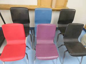 lot 187 image: STACKABLE CHAIRS