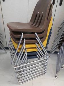lot 192 image: STACKING CHAIRS