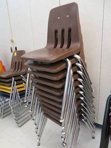 lot 193 image: STACKING CHAIRS